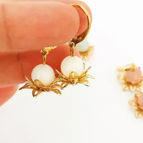 White Lotus Earrings