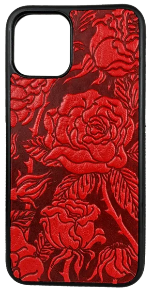 Wild Rose Leather iPhone Case