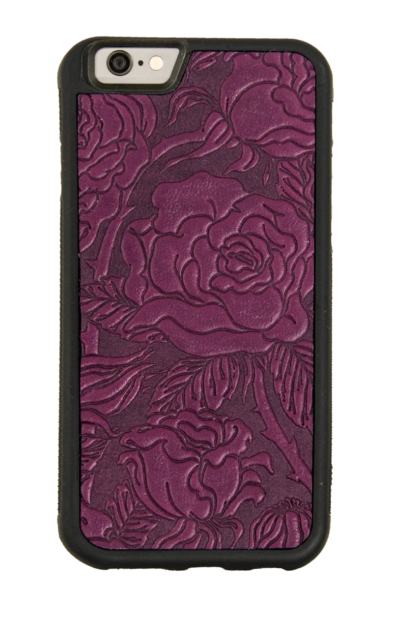 Wild Rose Leather iPhone Case