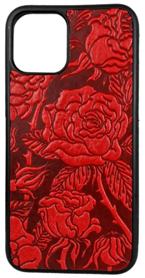 Wild Rose Leather iPhone Case