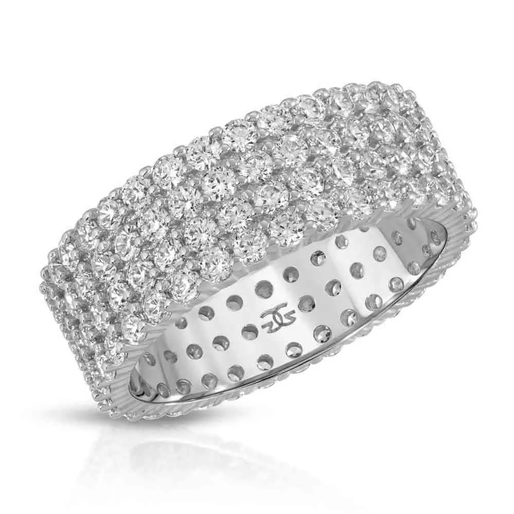 Women's 4 Row Diamond Eternity Ring